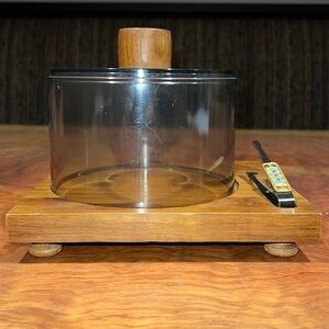 Atapco Teak Wood Covered Cheese Tray